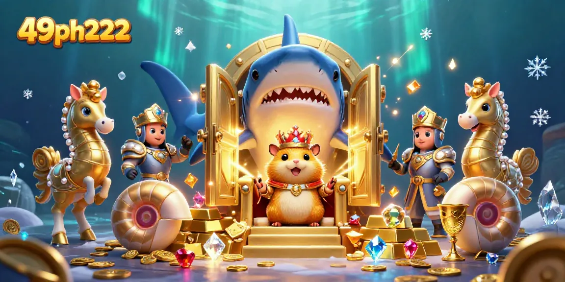 Play immersive games at 49ph222 and uncover treasure in this casino-themed scene.